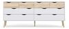 Kommode NAPOLI Sideboard Anrichte Schrank Highboard weiß/Eiche Dekor Landhaus Bild 3