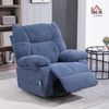 HOMCOM Massagesessel Fernsehsessel, TV-Sessel, 360° drehbar (Ruhesessel, 1-St, Relaxsessel), für Wohnzimmer, Blau Bild 2