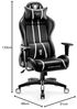 Diablo X-One 2. 0 Gaming Stuhl Gamer Chair Bürostuhl Schreibtischstuhl Verstellbare Armlehnen Ergonomisches Design Nacken/-Lendenkissen Wippfunktion Schwarz-Weiß Normal (L) Bild 3