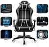 Diablo X-One 2. 0 Gaming Stuhl Gamer Chair Bürostuhl Schreibtischstuhl Verstellbare Armlehnen Ergonomisches Design Nacken/-Lendenkissen Wippfunktion Schwarz-Weiß Normal (L) Bild 4