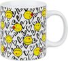 Könitz Smiley In Love Henkelbecher, Kaffeebecher, Kaffeetasse, Kaffee Tasse, Teetasse, Keramik, Weiß / Bunt, Ø 8. 5 cm, 41 0 502 1140 Bild 1