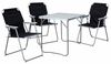 4-teiliges Campingmöbel Set Alu L70xB50xH59cm schwarz Bild 2