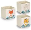 Aufbewahrungsbox Tiger, Vlies - Beige Bild 4