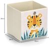 Aufbewahrungsbox Tiger, Vlies - Beige Bild 5
