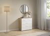 rauch Aditio Box, Kommode, 5 Schubladen, mit Softclose-Funktion, Farbe Weiß/Eiche Artisan, BxHxT 80x81x42cm Bild 2