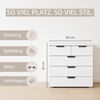 rauch Aditio Box, Kommode, 5 Schubladen, mit Softclose-Funktion, Farbe Weiß/Eiche Artisan, BxHxT 80x81x42cm Bild 5