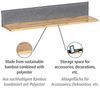 Wenko 62225800, Schweberegal, Wandverteiler, MDF-Platten, Polyester, Grau, Holz, Universal, 1 Regale Bild 4
