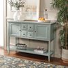 SAFAVIEH Contemporary Wooden Side Table with Storage, in Celadon, 40 X 115 X 85 Bild 3