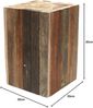 Beistelltisch Holz Hocker aus Treibholz massiv Holz Treibholzhocker Bild 2