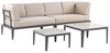 Ecksofa Lounge Set RIMA III Metall Beige Bild 5