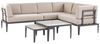 Ecksofa Lounge Set RIMA III Metall Beige Bild 4