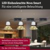 LED Einbauleuchte Nova Coin rund 84mm 50° RGBW+ 3x6W 3x500lm 230V Gold matt Aluminium Bild 3