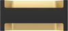 Eglo 98545 LED Wandleuchte FELONICHE Alu schwarz gold, Kunststoff transparent L:22cm H:10cm T:7,5cm 10W 3000K Bild 2