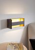 Eglo 98545 LED Wandleuchte FELONICHE Alu schwarz gold, Kunststoff transparent L:22cm H:10cm T:7,5cm 10W 3000K Bild 3
