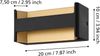 Eglo 98545 LED Wandleuchte FELONICHE Alu schwarz gold, Kunststoff transparent L:22cm H:10cm T:7,5cm 10W 3000K Bild 5
