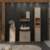 Badmöbel-Set Irma Beige 4 Teile Vicco Bild 3
