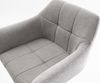 Barstuhl Yulo-Flex Strukturstoff Soft Grau Freischwinger Flach Metall Schwarz Bild 5