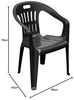 2 Stapelstuhl Bistrostuhl Gartenstuhl Wetterfest Anthrazit Kunststoff Bild 2