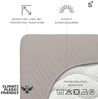 Schlafgut Spannbettlaken Premium, Gummizug: rundum, (1 Stück), Mako-Zwirn-Jersey, Sand Mid, S 90x190 cm - 100x220 cm Bild 2