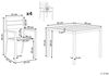 Beliani 'PRATO' Gartentisch Set, Kunstholz beige, 95x95x74 cm Bild 3
