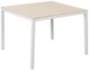 Beliani 'PRATO' Gartentisch Set, Kunstholz beige, 95x95x74 cm Bild 4