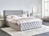 Bett mit Stauraum AMIENS Stoff Hellgrau 160 x 200 cm Bild 2