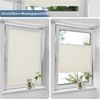 Sanfree Plissee Klemmfix Plisseerollo ohne Bohren Beige B35 x H130cm inkl. Klemmträger Blickdicht und lichtdurchlässig Jalousie Faltrollo Sichtschutz und Sonnenschutz Rollo für Fenster & Tür Bild 4