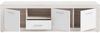 Forte BACCIO TV-Schrank 180, modernes Lowboard, 3 -türig, 1 Schublade, Holzwerkstoff, Artisaneiche Holzdekor|Weiß, 177,4 cm breit x 49,9 cm hoch x 41 cm tief Bild 4