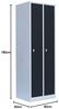 Steelboxx Spind Garderobenschrank Stahlschrank Metallschrank Kleiderspind 180 x 60 x 50 cm lichrgrau/anthrazit 2 Abteile 510128 Bild 3