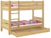 Erst-Holz Etagenbett stabil Kiefer 90x200 Nische 80 teilbar Rollrost Matratzen Bettkasten Bild 3