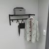 Wandgarderobe Tolga mit Hutablage Schwarz [en. casa] Bild 2