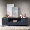 Lomadox Lowboard LAURO-161, Fernsehtisch Fernsehschrank TV-Schrank Indigo blau Rillenoptik 165 cm Bild 5