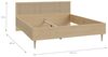 Forte CALASETTA Bettgestell 180x200 cm, Boho-Bettgestell, Holzwerkstoff, Elegancia Eiche |Technorattan, 187,4 cm breit x 90 cm hoch x 206 cm tief Bild 2