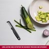 Victorinox Sparschäler "Iota", Schäler für Gemüse, Obst, Gerader Schliff, Zweischneidig, Extra Scharf, Swiss Made, schwarz Bild 4