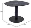 Couchtisch Cemile 80x80x39 höhenverstellbar Anthrazit/Marble Grigio 16250 Bild 2
