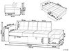 Schlafsofa 3-Sitzer Polsterbezug dunkelgrau FALSTER Bild 3