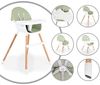 Cangaroo Kinderhochstuhl Gelato 2 in 1 Gurt, Kinderstuhl, Tisch verstellbar grün Bild 2
