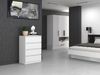 Home Collective Kommode weiß Schubladen, Schlafzimmer Flur kleiner Nachttisch, Schrank, Sideboard, Highboard, Breite 70 cm Höhe 97cm mit vier Schubladen Bild 2