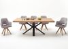 Esstisch >Eastbourne< in Eiche aus Massivholz,Metall - 220x76x100cm (BxHxT) Bild 5