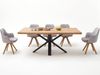 Esstisch >Eastbourne< in Eiche aus Massivholz,Metall - 220x76x100cm (BxHxT) Bild 4