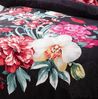 Kaeppel Bettwäsche Kaeppel Linon / Renforcé Bettwäsche 135x200cm 2 tlg. Euphoria Pink, Renforcé, 2 teilig, Schwarze Bettwäsche mit buntem großen Blumenmotiv Bild 3