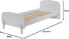 Vipack 'Kiddy' Einzelbett grau Bild 3