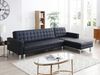 Vente-unique - WILLIS Sofa Kunstleder Schwarz - B 173 cm x H 79 cm x L 290 cm Bild 4