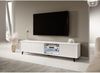 Selsey Glam – TV-Lowboard Weiß Matt/Weiß Hochglanz mit weißer LED-Beleuchtung 175 cm breit Bild 3