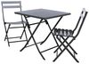 Hespéride - Quadratischer klappbarer Gartentisch Greensboro Graphitgrau - 2 Plätze - Graphitgrau Bild 5