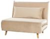 Schlafsofa SETTEN Sandbeige Samtstoff Bild 4