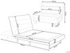 Schlafsofa SETTEN Sandbeige Samtstoff Bild 3