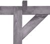 vidaXL Garten-Pergola Grau 200x40x205 cm Imprägniertes Kiefernholz 313567 Bild 4