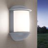 2er Set LED Wandleuchte, Aluguss, silber, weiß, H 22 cm Bild 5