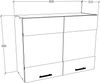 VCM Küchenmöbel Hängeschrank Esilo 918654 Weiß / Sonoma-Eiche H. 60 x B. 80 x T. 31 cm Bild 2